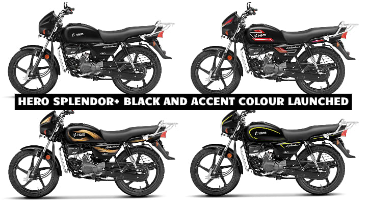 Hero Launches the Splendor+ with Black and Accent Colour Options
