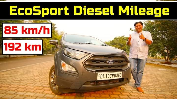 Ford Ecosport BS6 Diesel Delivers 26.8 km/l Mileage - Video