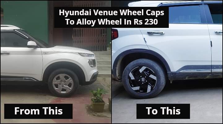 Convert Your Hyundai Venue Wheel Caps Into Alloys In Just Rs 230