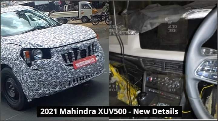 2021 Mahindra XUV500 Interiors  Spotted With Electronic Parking Brake