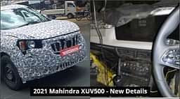2021 Mahindra XUV500 Facelift Spied With Digital Instrument Cluster