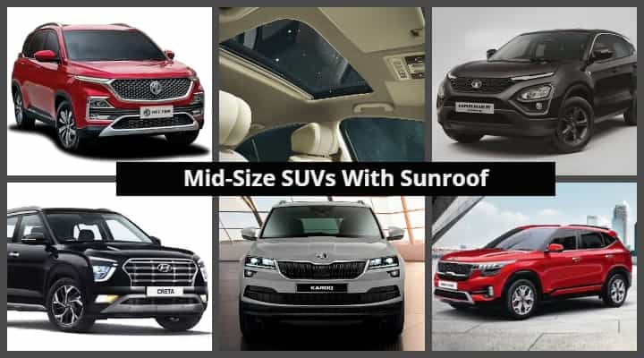Top Mid-Size SUVs With Sunroof: Hyundai Creta To Skoda Kamiq Top Mid-Size SUVs With Sunroof: Hyundai Creta To Skoda Kamiq