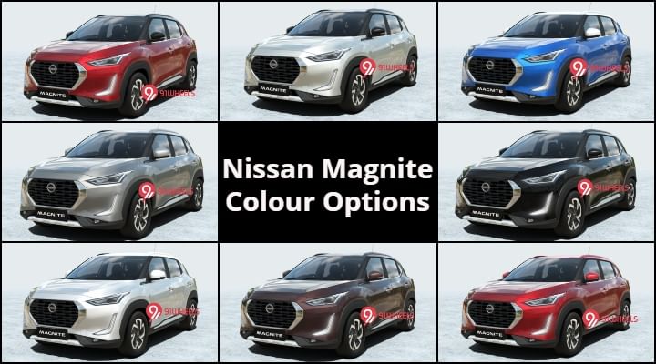 Nissan Magnite Colour Options Out - Details Nissan Magnite Colour Options Out - Details