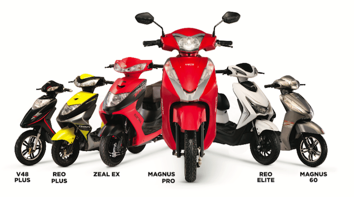 Ampere Electric Scooter Range In India Explained
