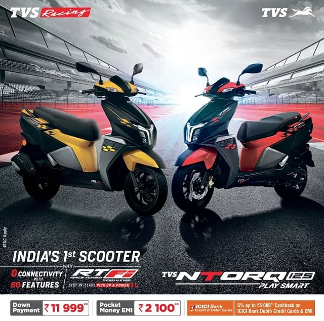 Diwali 2020 Offers on TVS NTorq 125 BS6