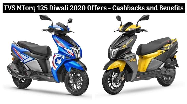 Diwali 2020 Offers on TVS NTorq 125 BS6 - Cashbacks, Low Downpayment, Buy Now Pay Later and More - Details