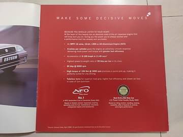 Maruti Esteem Brochure