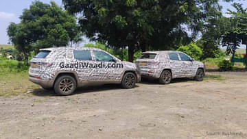 Jeep compass 7-seater spied