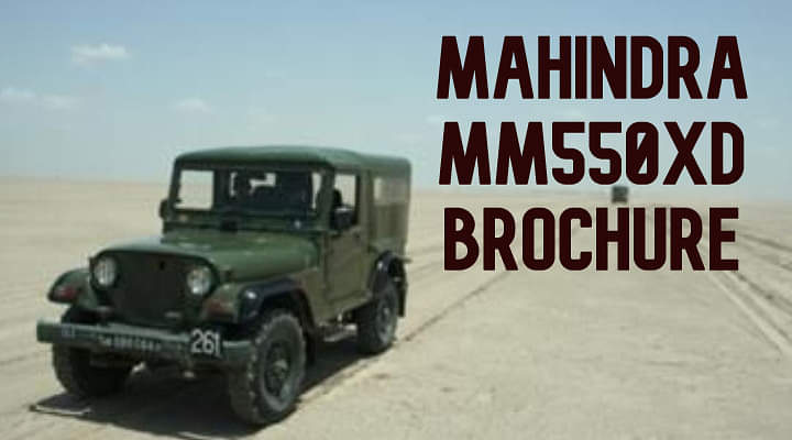 Mahindra MM550XD Brochure - Walking Down The Memory Lane