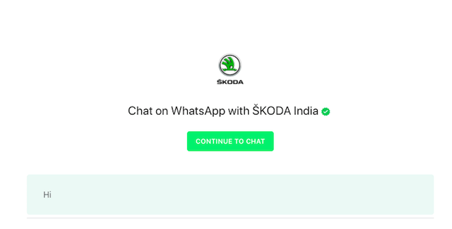 Skoda's WhatsApp Chat 