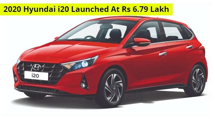 2020 Hyundai i20 Prices Start From Rs 6.79 Lakh - All Prices