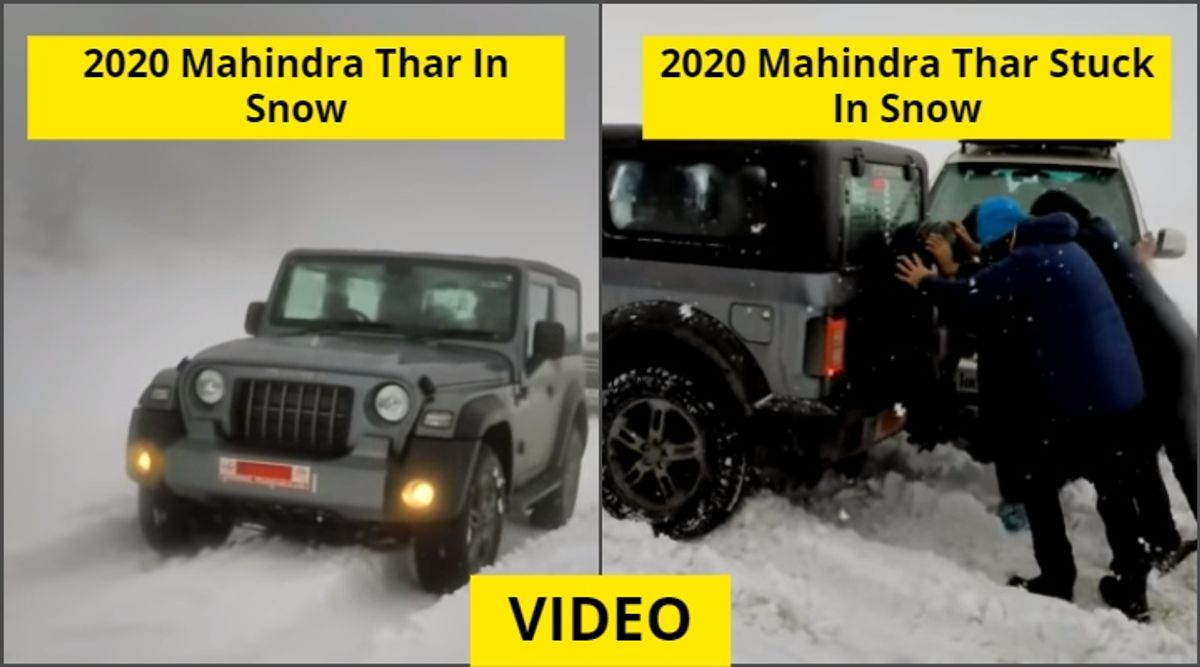This Is How 2020 Mahindra Thar Performs In Snow - Video This Is How 2020 Mahindra Thar Performs In Snow - Video