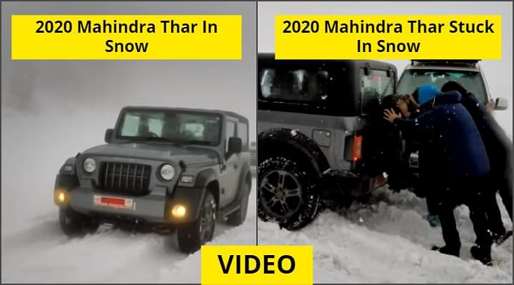 This Is How 2020 Mahindra Thar Performs In Snow - Video