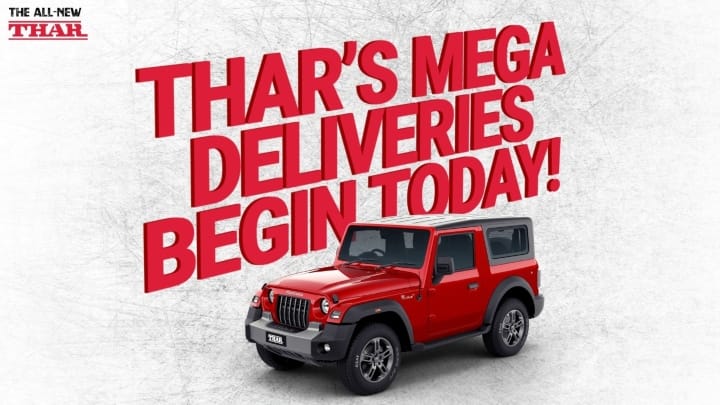 Mahindra To Deliver 500 Units Of 2020 Thar In Just Two Days