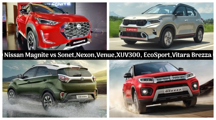 New 2020 Nissan Magnite vs Kia Sonet vs Tata Nexon vs Hyundai Venue vs Mahindra XUV300 vs Ford EcoSport vs Maruti Suzuki Vitara Brezza - The Ultimate Spec Comparo! New 2020 Nissan Magnite vs Kia Sonet vs Tata Nexon vs Hyundai Venue vs Mahindra XUV300 vs Ford EcoSport vs Maruti Suzuki Vitara Brezza - The Ultimate Spec Comparo!