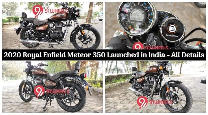 2020 Royal Enfield Meteor 350 BS6 Launched in India; Price Starts at Rs 1.75 Lakhs - All Details