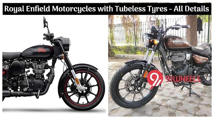 Royal Enfield Motorcycles with Tubeless Tyres - All Details with Price and Specifications