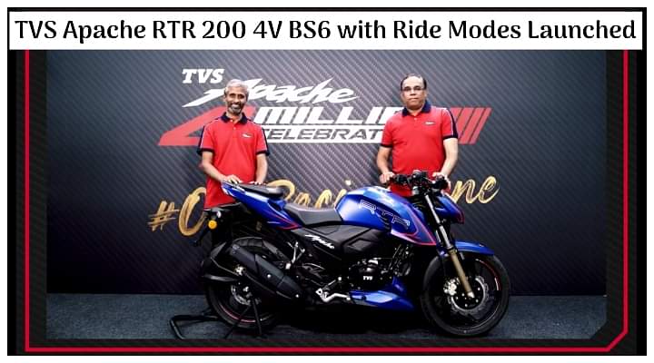 TVS Apache RTR 200 4V With Riding Modes Is Now More Affordable Than Before - New Variant Launched