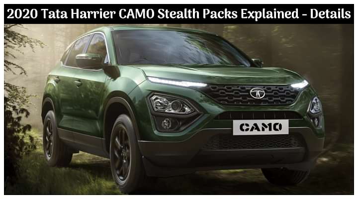 2020 Tata Harrier BS6 CAMO Stealth Packs Explained; Stealth and Stealth+ Pack - Price and All Details [Video]