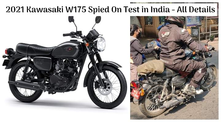 2021 Kawasaki W175 BS6 Spied On Test In India For The First Time Ever; RE Bullet 350 Rival - All Details