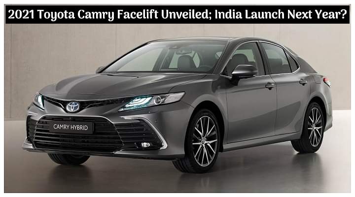 2021 Toyota Camry Hybrid Facelift Unveiled Globally; India Launch Next Year?