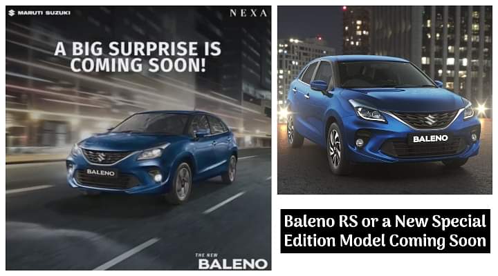 Maruti Suzuki Baleno Teased - New Baleno RS or a Special Edition Model Coming Soon!