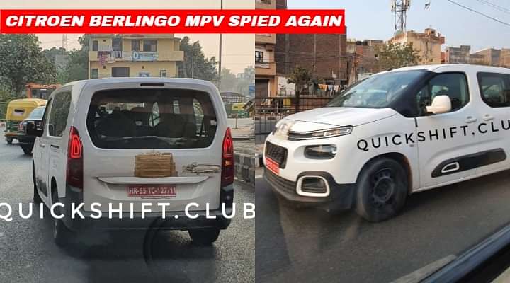 Citroen Berlingo 7-Seater MPV Spied Again - Will This Come to India?