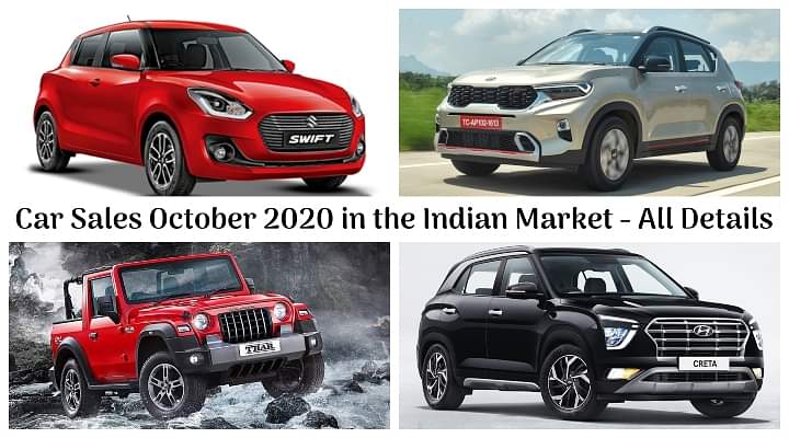 Car Sales October 2020 in the Indian Market - Sales Figures Of Maruti, Hyundai, Tata, Mahindra, Kia, etc. Car Sales October 2020 in the Indian Market - Sales Figures Of Maruti, Hyundai, Tata, Mahindra, Kia, etc.