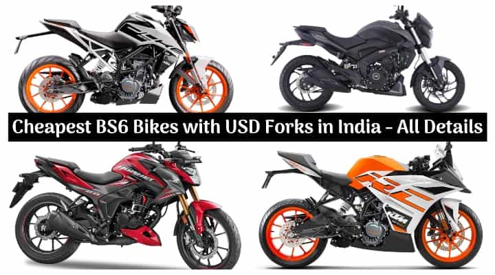 Top 6 Most Affordable BS6 Bikes with USD Forks in India - Honda Hornet 2.0 To Bajaj Dominar 400! Top 6 Most Affordable BS6 Bikes with USD Forks in India - Honda Hornet 2.0 To Bajaj Dominar 400!