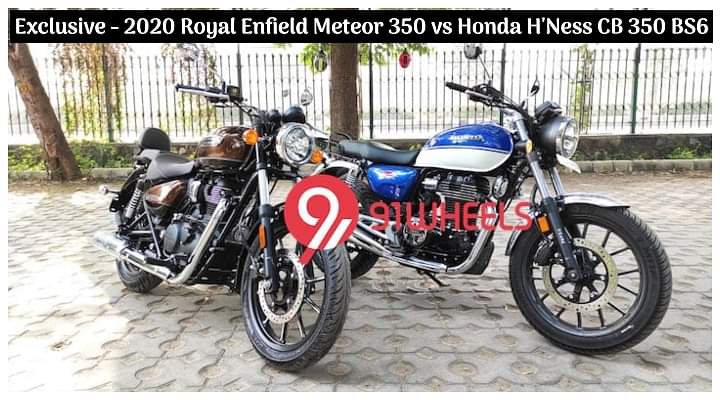 India Exclusive - 2020 Royal Enfield Meteor 350 vs Honda H'Ness CB 350 BS6 - Spec Comparison [Video]