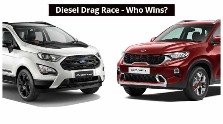 Kia Sonet vs Ford Ecosport Diesel Drag Race - Who's The Boss? Video Kia Sonet vs Ford Ecosport Diesel Drag Race - Who's The Boss? Video