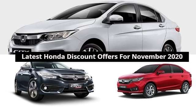 Latest Honda Diwali Discount Offers For November - Details