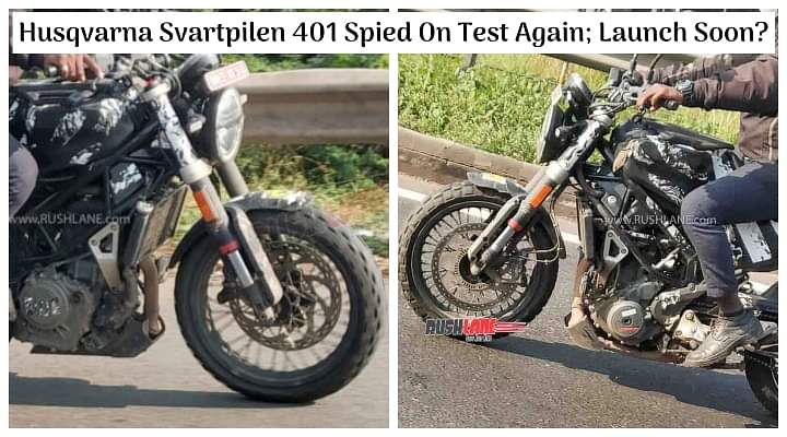 Husqvarna Svartpilen 401 Spied on Test in India Once Again; Launch Soon?