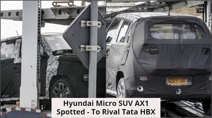 Upcoming Hyundai Micro SUV AX1 To Rival Maruti Ignis And Tata HBX