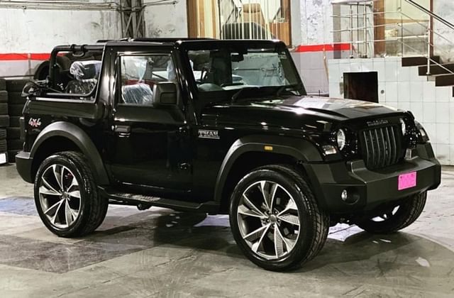 Modified 2020 Mahindra Thar 22-inch alloy wheels
