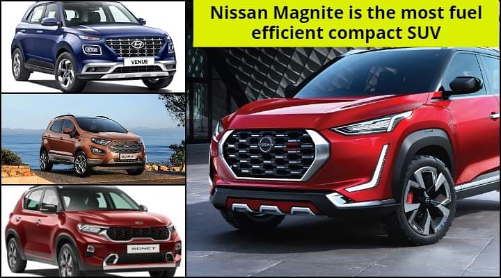 2020 Nissan Magnite Mileage Sticks To 20km/l - Most Fuel Efficient SUV 2020 Nissan Magnite Mileage Sticks To 20km/l - Most Fuel Efficient SUV