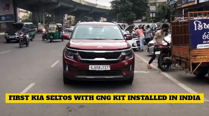 First Kia Seltos in India with CNG Kit Installed