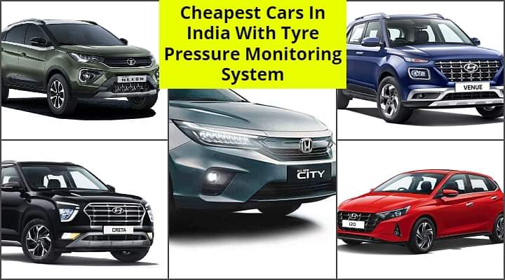 Cheapest Cars With Tyre Pressure Monitoring System In India
