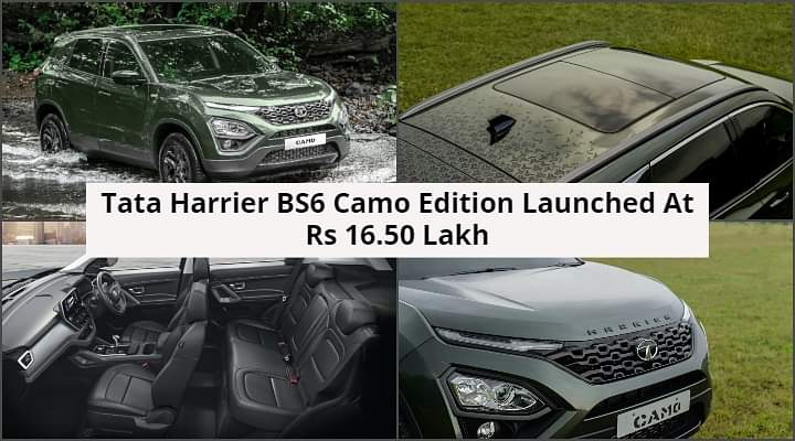 Tata Harrier BS6 CAMO Prices Start From Rs 16.50 Lakh