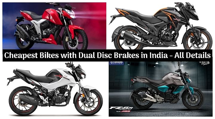Top 6 Cheapest BS6 Bikes With Dual Disc Brakes In India - All Details