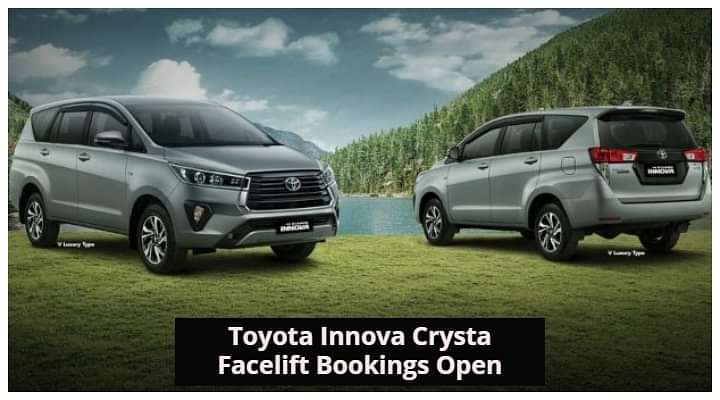 Toyota Innova Crysta India Facelift Deliveries To Begin Later This Month