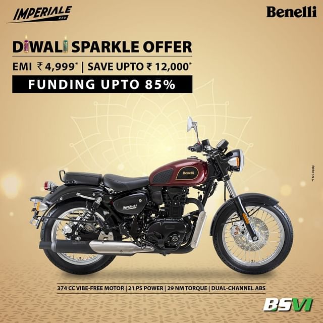 Diwali 2020 Offers On Benelli Imperiale 400 BS6