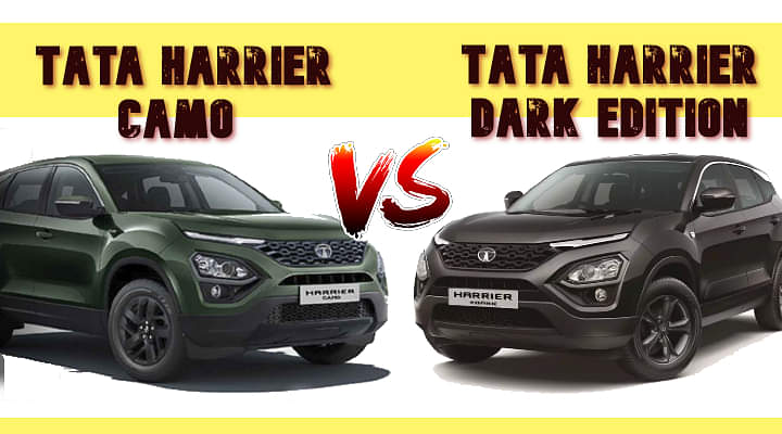 Tata Harrier Camo Vs Dark Edition - What Are The Differences Between The Two?
