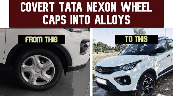 Convert Tata Nexon Wheel Caps To Alloys Under Rs 300 Only!