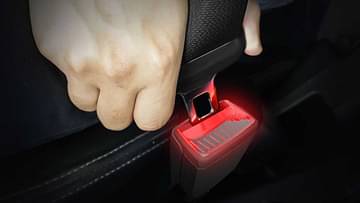 Skoda illuminated seatbelt buckles