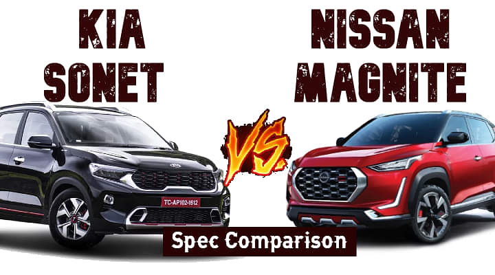 Nissan Magnite Vs Kia Sonet - Detailed Spec Comparison