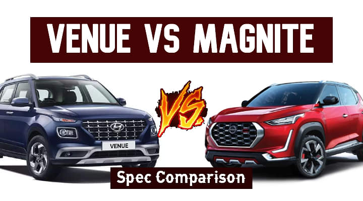 Nissan Magnite Vs Hyundai Venue - Spec Comparison