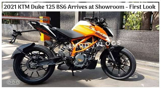 New 2021 KTM Duke 125 BS6 Arrives at Showroom; First Look Video - All Details