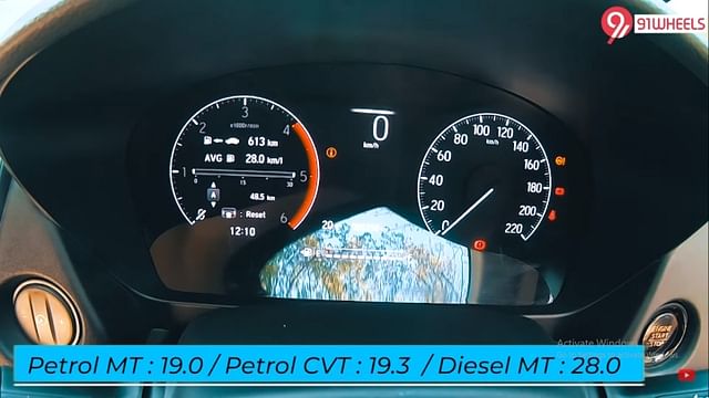 2020 Honda City Fuel Economy Petrol MT, Petrol CVT, Diesel MT Image