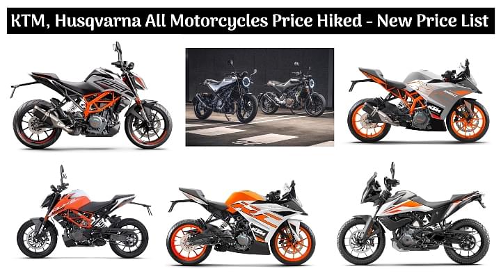 All KTM and Husqvarna Motorcycles Price Hiked - New vs Old Price List!